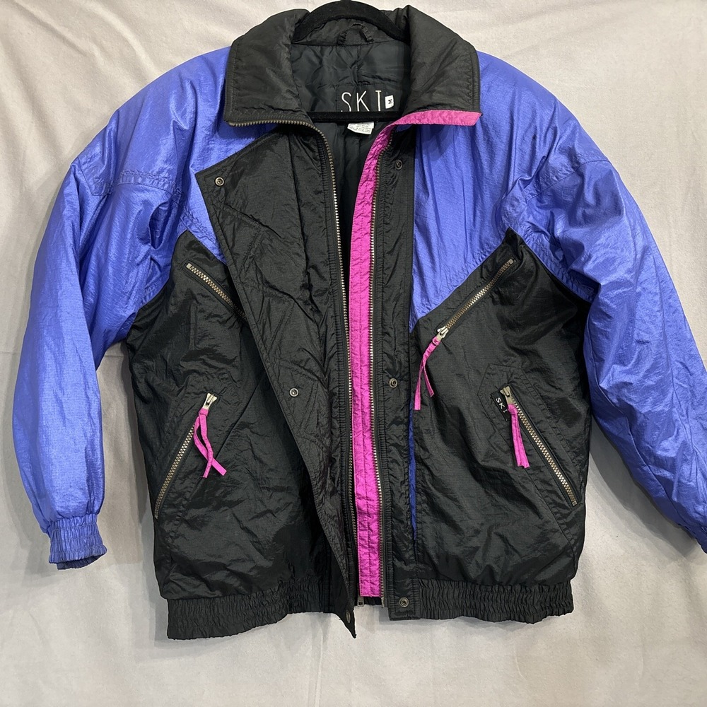Vintage 80s 90s Puffy  SKI Jacket Women's Medium, READ